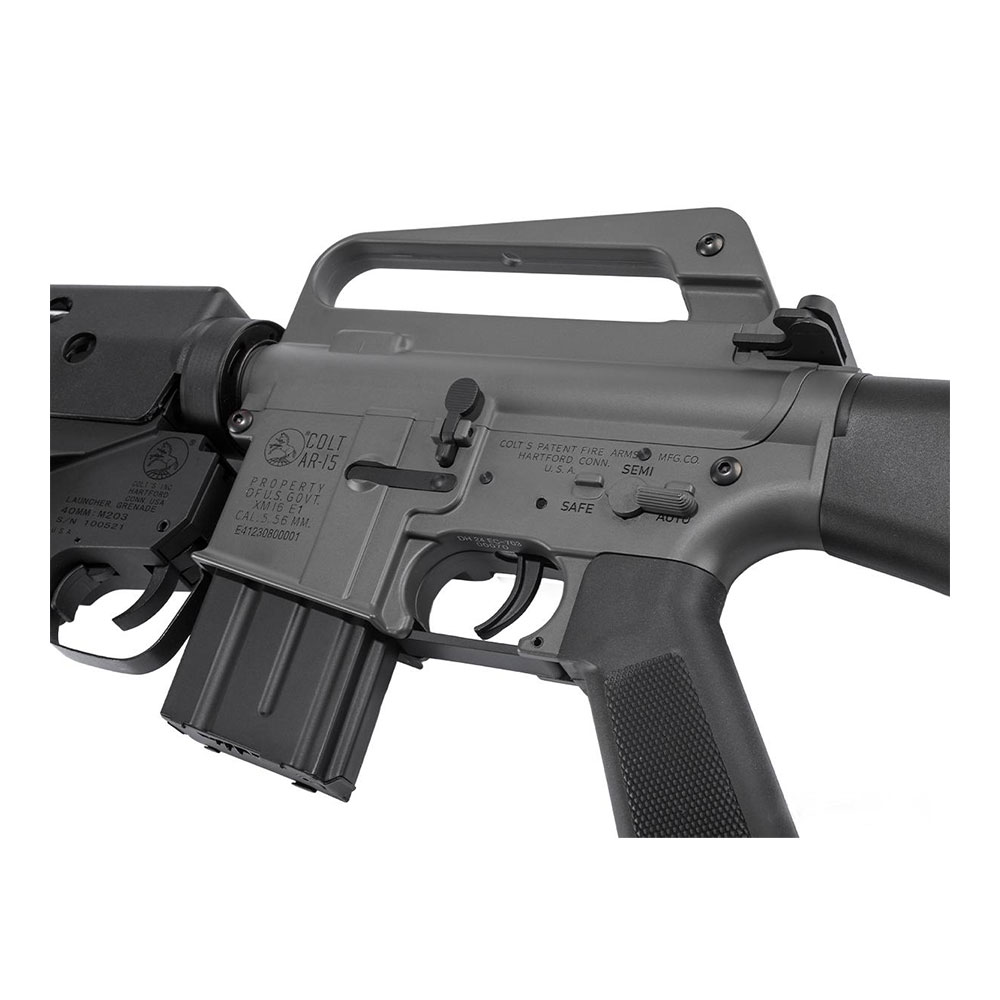 Cybergun x Colt M16A1 Airsoft AEG Rifle w/ M203 40mm Airsoft Grenade Launcher & E-Shooter MOSFET - E&C - Image 3