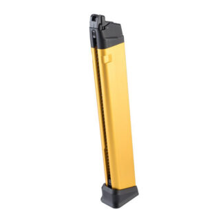 Poseidon 50 Round Magazine for Glock AAP01 WE Galaxy EMG BLU Orion Gas Blowback Airsoft Pistols (Color: Gold)