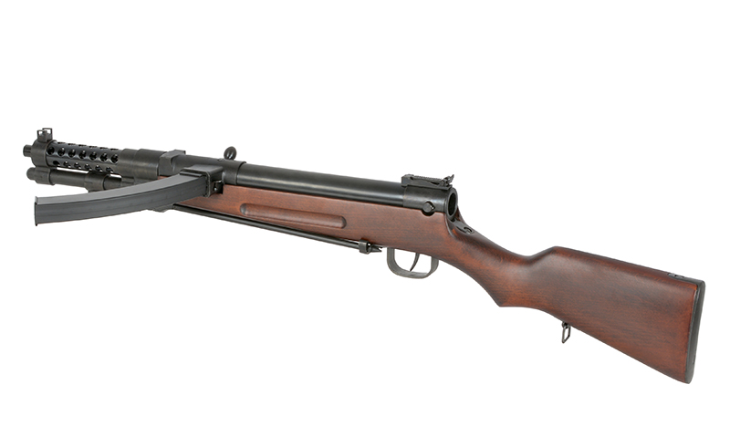 S&T WWII Type100 Airsoft AEG Submachine Gun w/ Real Wood Furniture and Bipod - Image 3