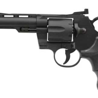 Hwasan 1312 Co2 Powered Metal Airsoft Revolver 4" in Black